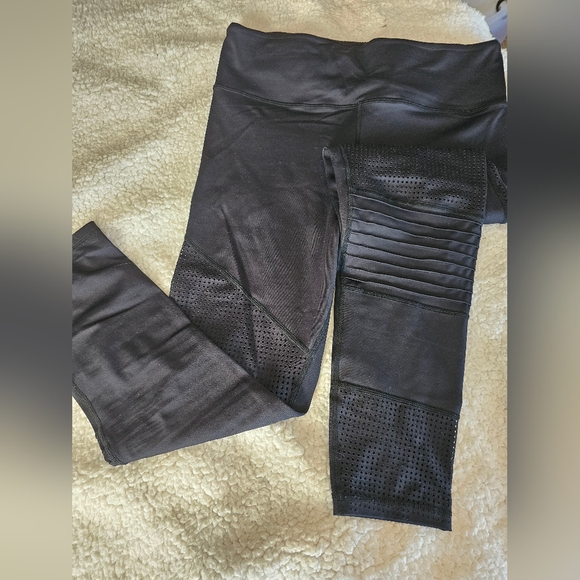 Zyia Moto Black Light N Tight Leggings sz 12 - Picture 2 of 5